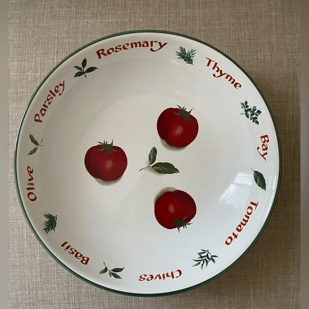 Crate & Barrel Hand Painted Tomato 13
